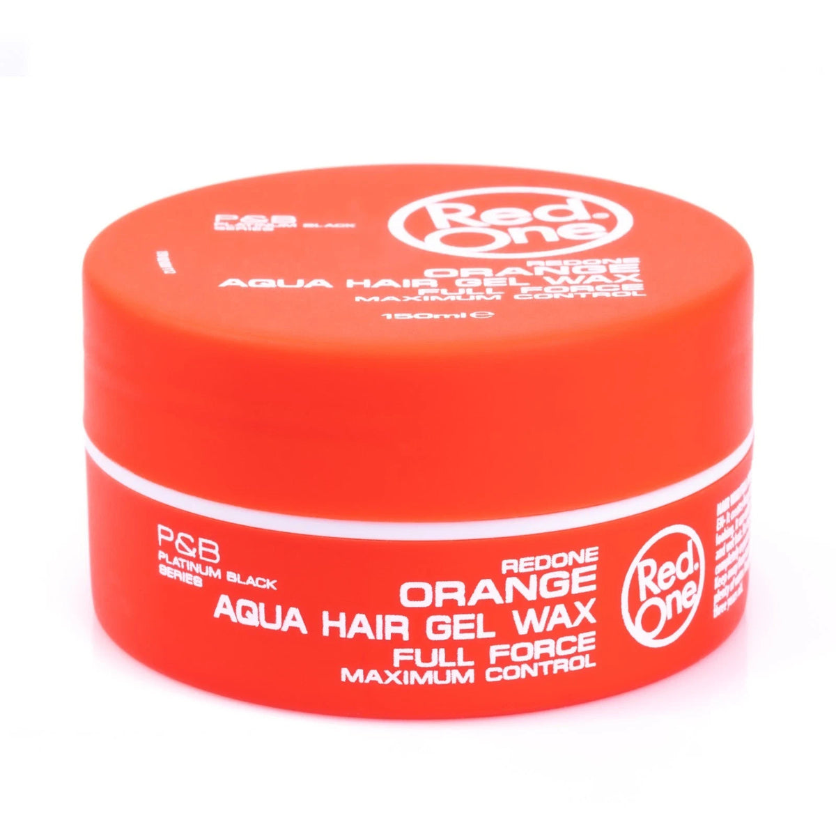 RedOne Orange Aqua Hair Gel Wax 150ml - Strong Hold & Shine for Edges & Braids