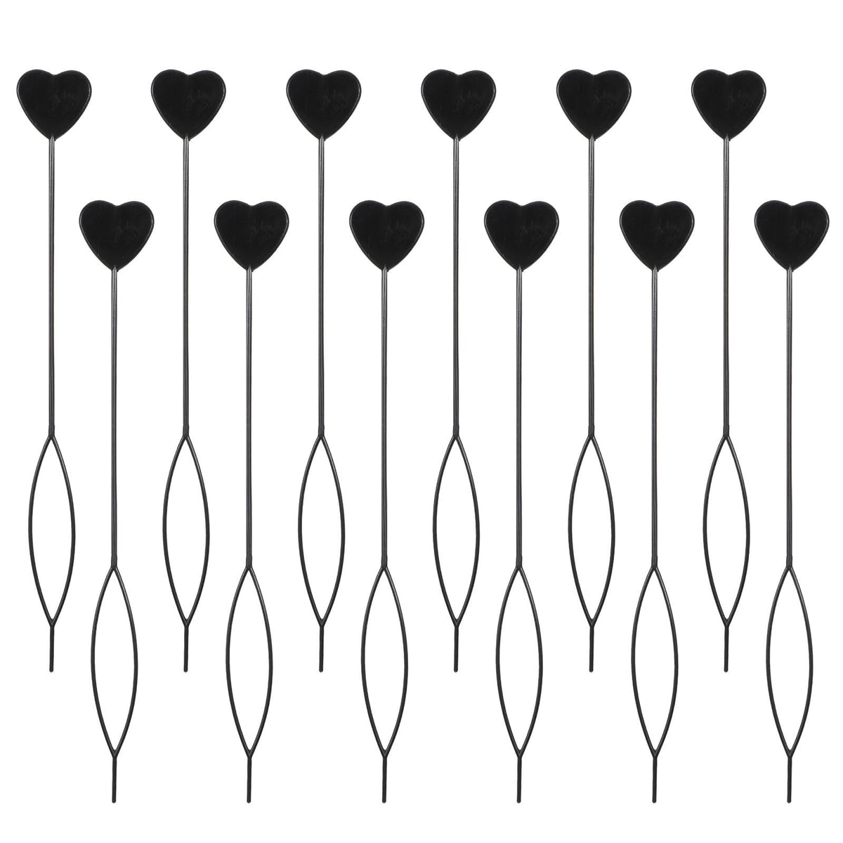 12 Pcs Hair Beader Tool Set for Braids and Styling - Black Heart-Shaped Beaders for Girls & Women