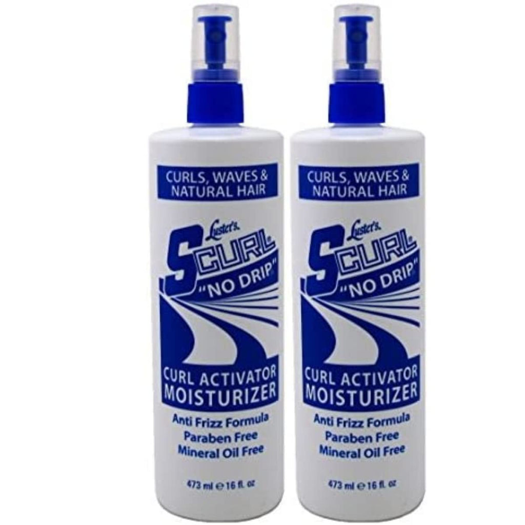 Luster's S-Curl Activator Moisturizer No-Drip Styling Gel 16 oz 2 Pack