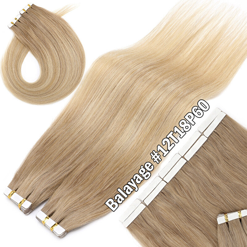 150g Thick Tape-In Human Hair Extensions - Remy Virgin Hair, 16-24 Inches