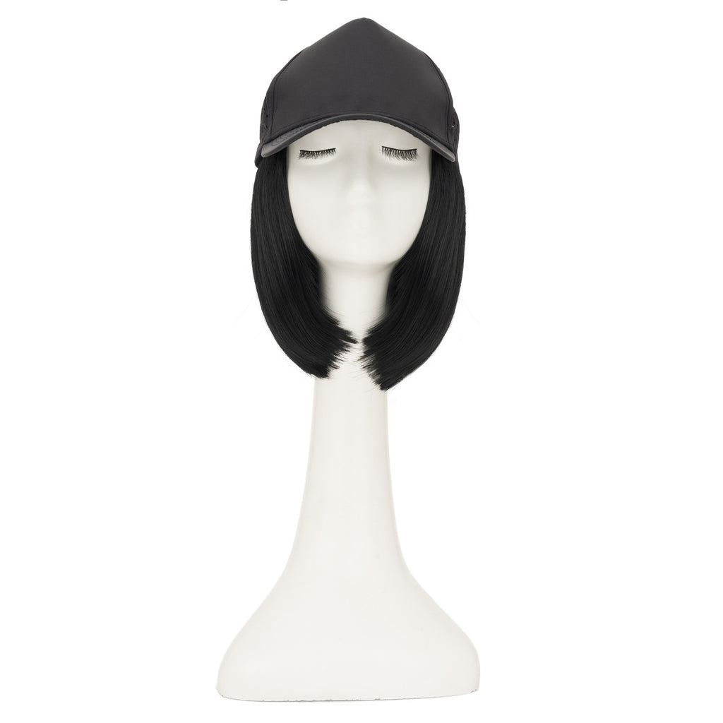 Quick Dry Baseball Cap with Attached Synthetic Hair for Women - Casual Summer Style