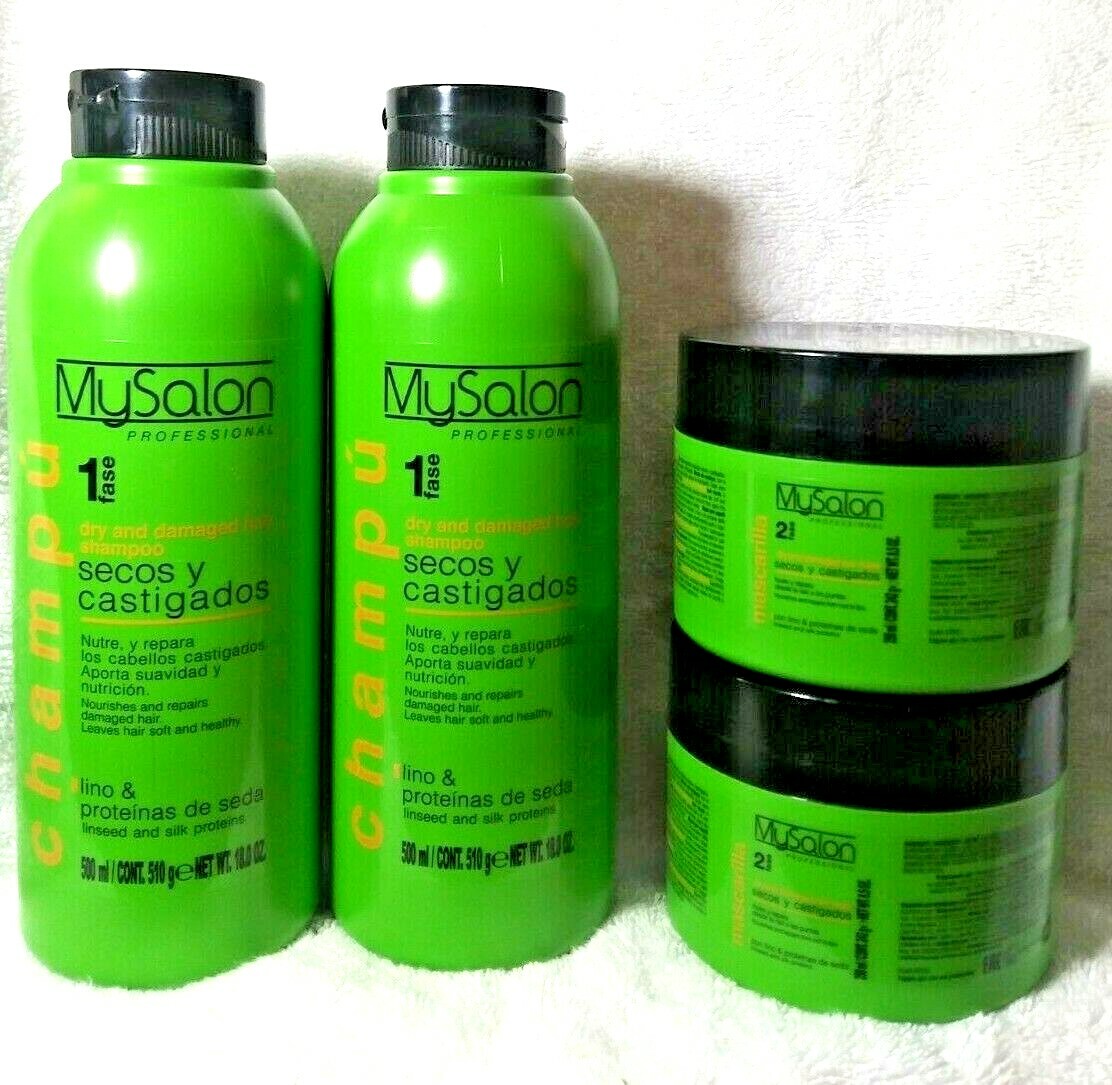 Hair Repair Shampoo & Mask Set for Dry Damaged Hair - 500ml + 250ml
