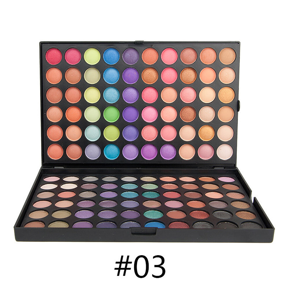 120-Color Eyeshadow Palette with Matte & Shimmer Shades for Professional & Casual Makeup