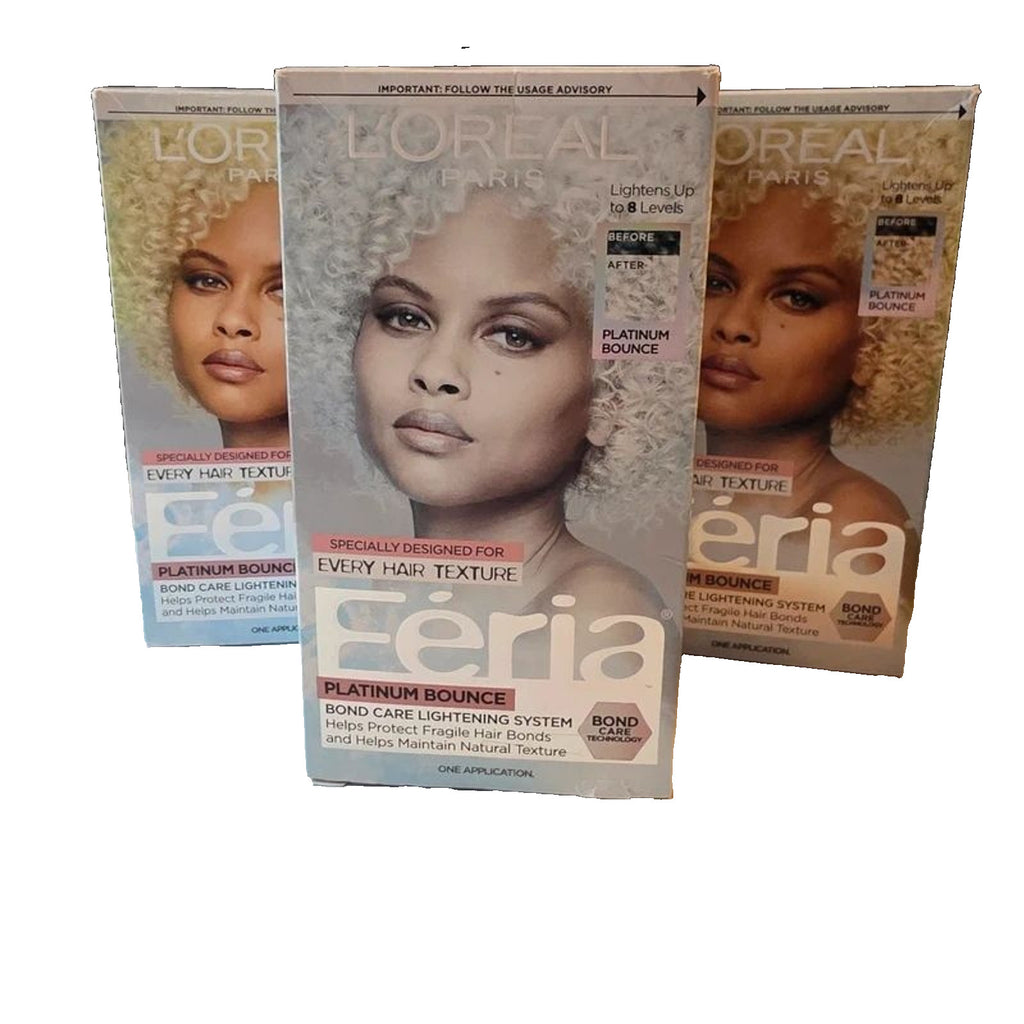 L'Oreal Feria Hair Color Platinum Bounce - Set of 3