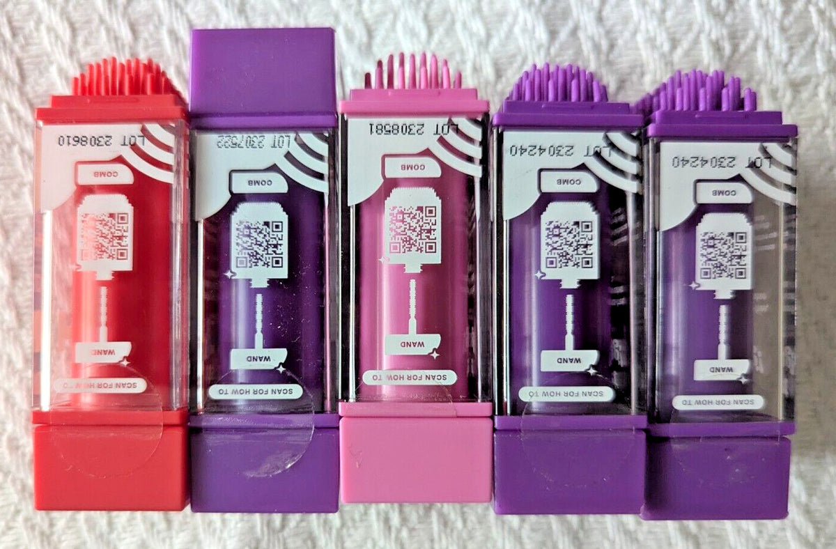 Temporary Hair Color Sticks Set - Pink, Purple & Red, Lot of 5
