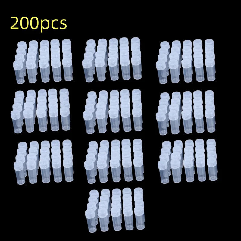 5ml Plastic Sample Jars - Small Storage Vials for Pills, Liquids & Powders