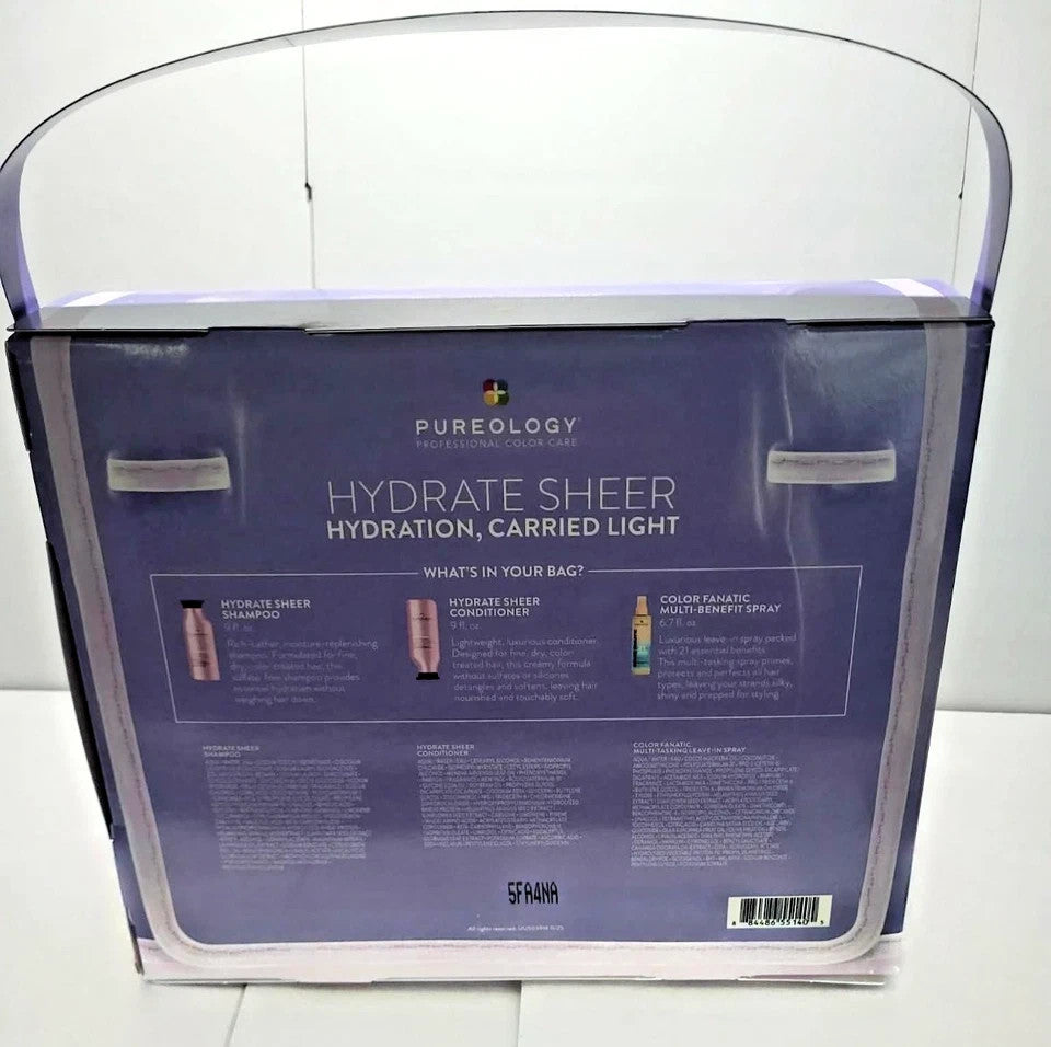 Hydrate Sheer Shampoo & Conditioner Set with Color Fanatic Spray - Gift Pack