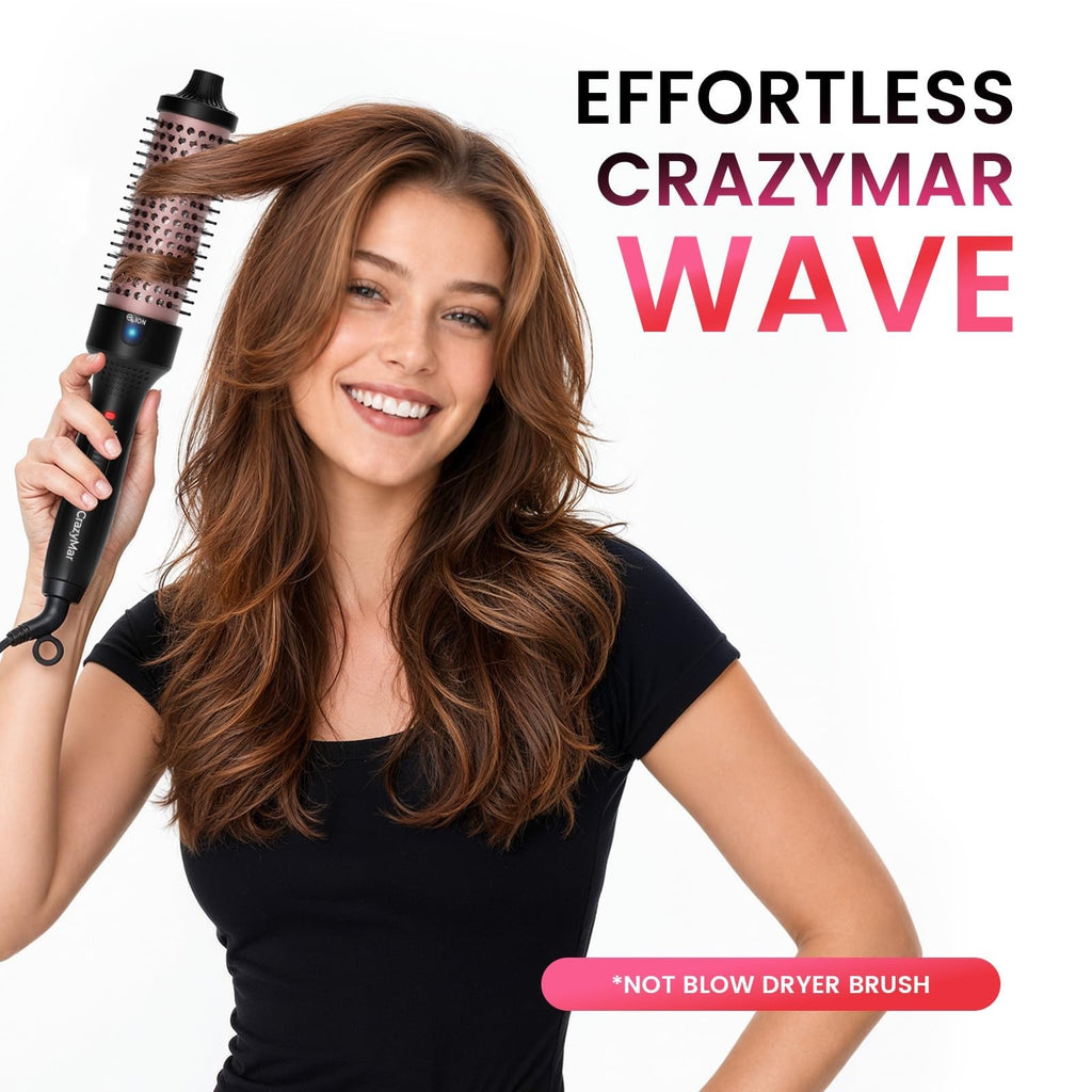 Ionic 1.5-Inch Thermal Round Brush - Fast Heat-Up Curling Styling Tool