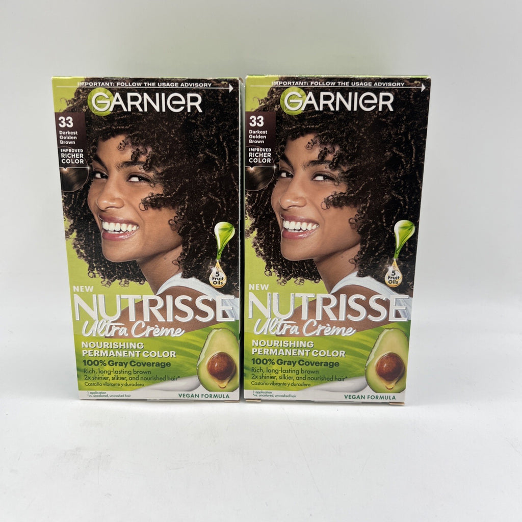 Darkest Golden Brown Hair Dye 2 Pack - Permanent Hair Color