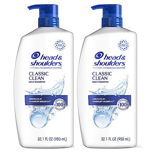 Anti-Dandruff Shampoo 32 Oz Pack of 2 for Flake-Free Scalp & Hair