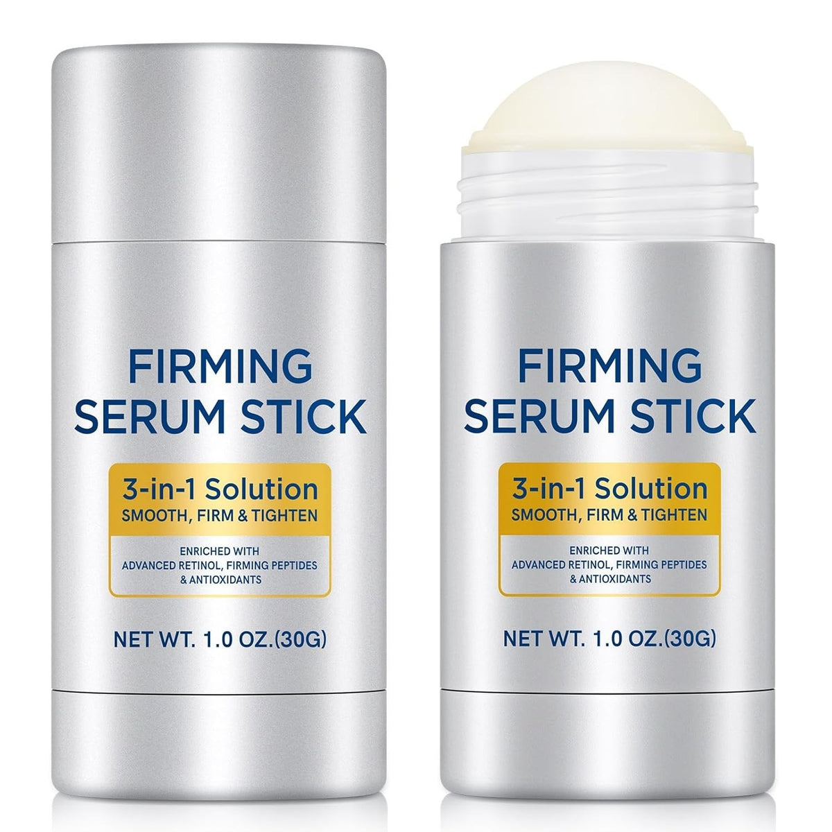Retinol Firming Serum Stick for Face & Neck - Anti-Aging, Hydrating, 2 Pack