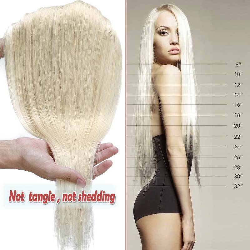Thick Clip-In Remy Human Hair Extensions - Full Head, Long & Double Weft