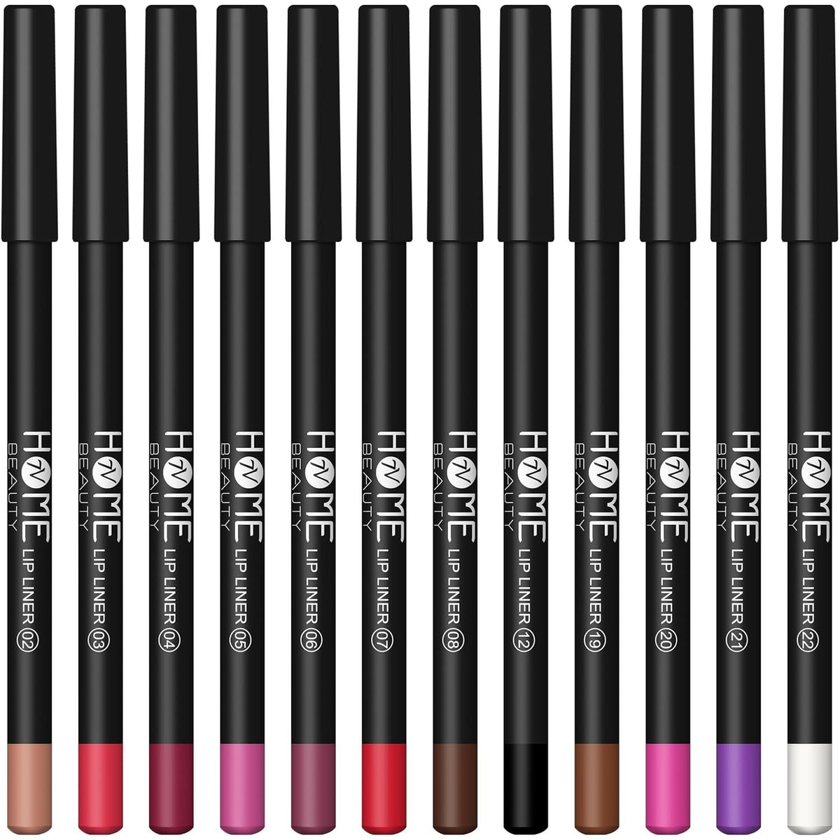 12-Piece Waterproof Lip Liner Set Long Lasting Matte Lip Pencil for Women