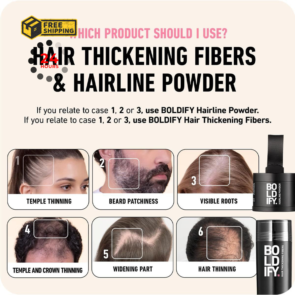 Hair Fibers for Thinning Hair - Fill In Volume & Conceal Bald Spots, 12g Ash Brown