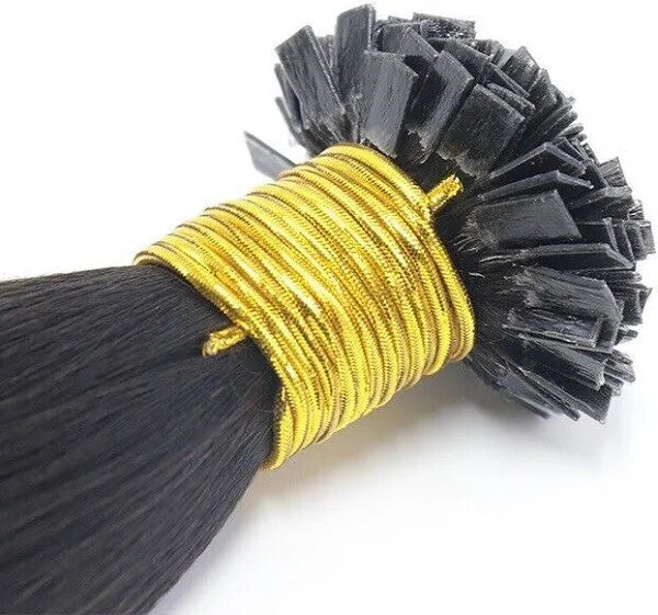 Keratin Tip Hair Extensions - Unprocessed Human Hair Bonded Strands 100 Pack