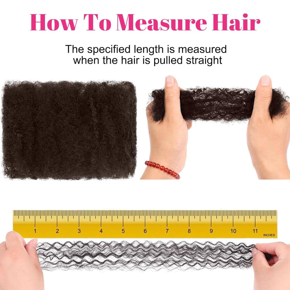 Bulk Human Hair Twist Extensions 12 Inch 2# 50 Gram Pack for Dreadlocks & Braids