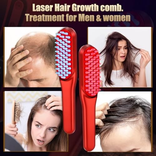 Laser Hair Growth Comb for Men & Women - Red Light Therapy Device