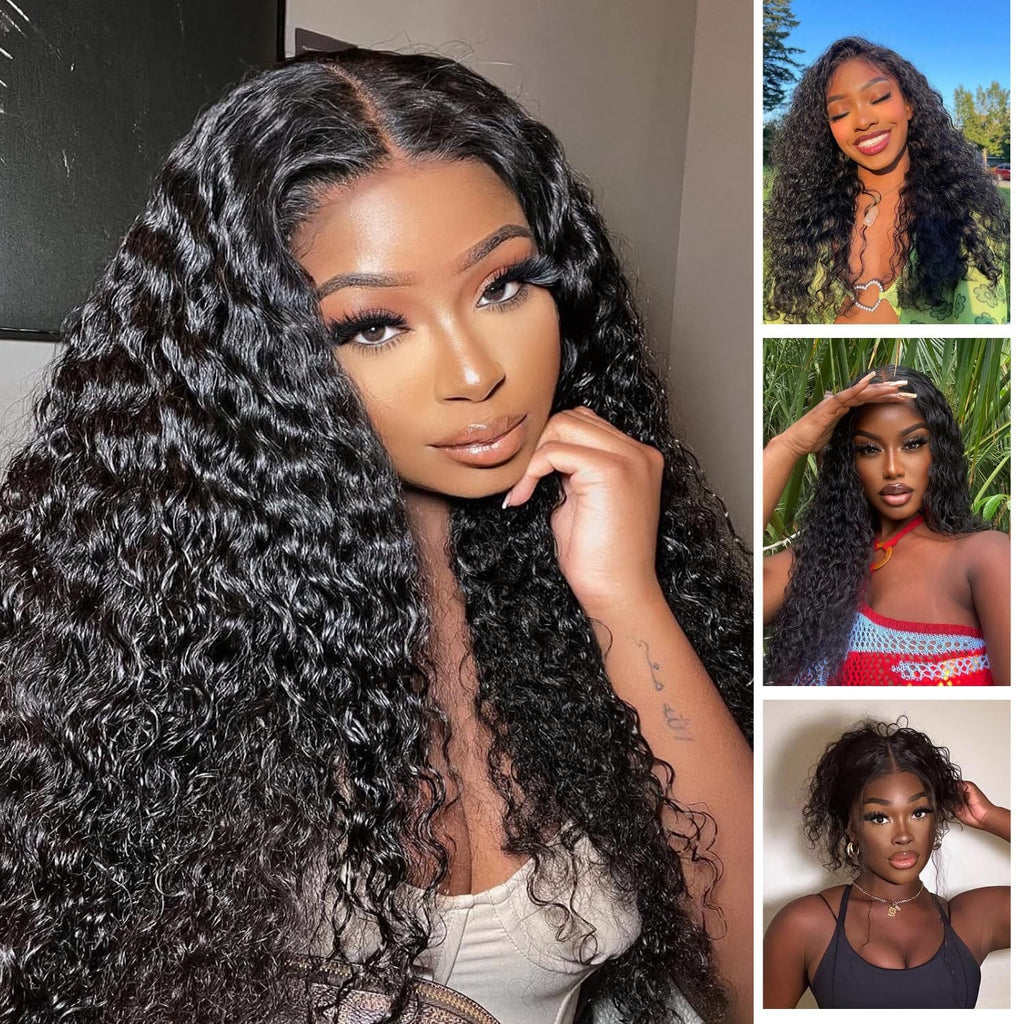 Brazilian Water Wave Lace Closure 16in Virgin Human Hair with Baby Hair