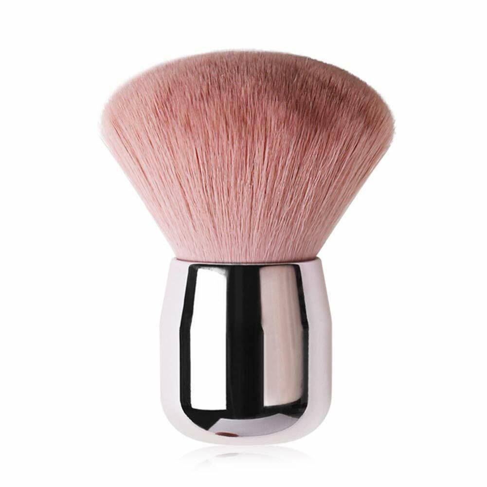 Pink Nail Dust Brush for Nail Art & Makeup - Aluminum Handle