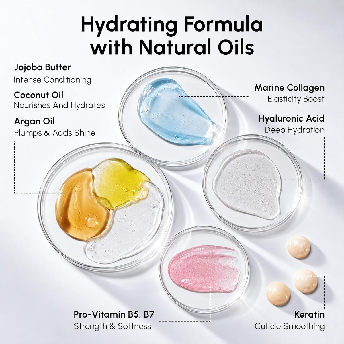 Keratin & Collagen Hair Mask for Damaged Hair - Repair & Hydrate