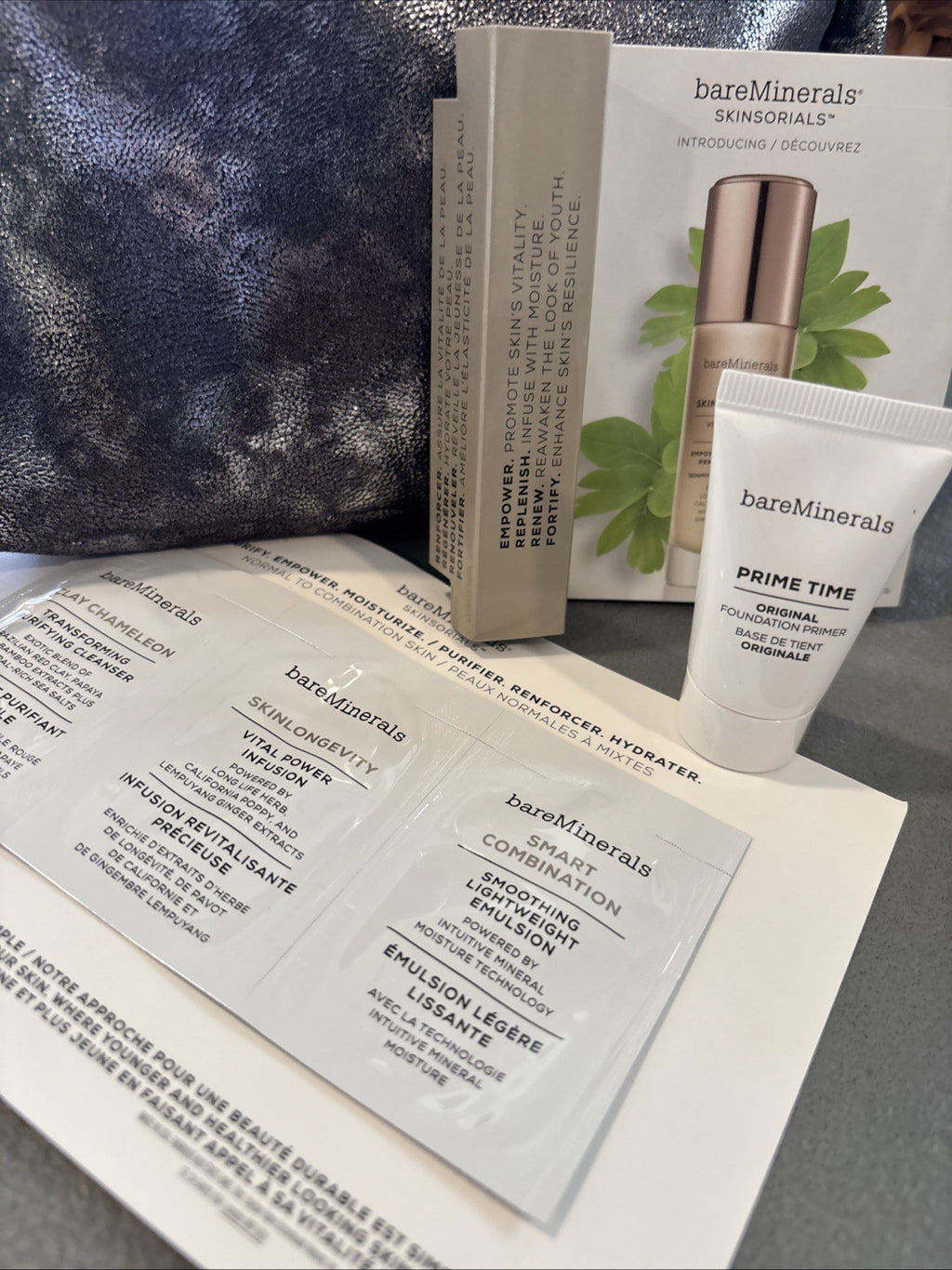 Bare Minerals Nebula Night 3-Piece Gift Set Travel Size in Cosmetic Bag