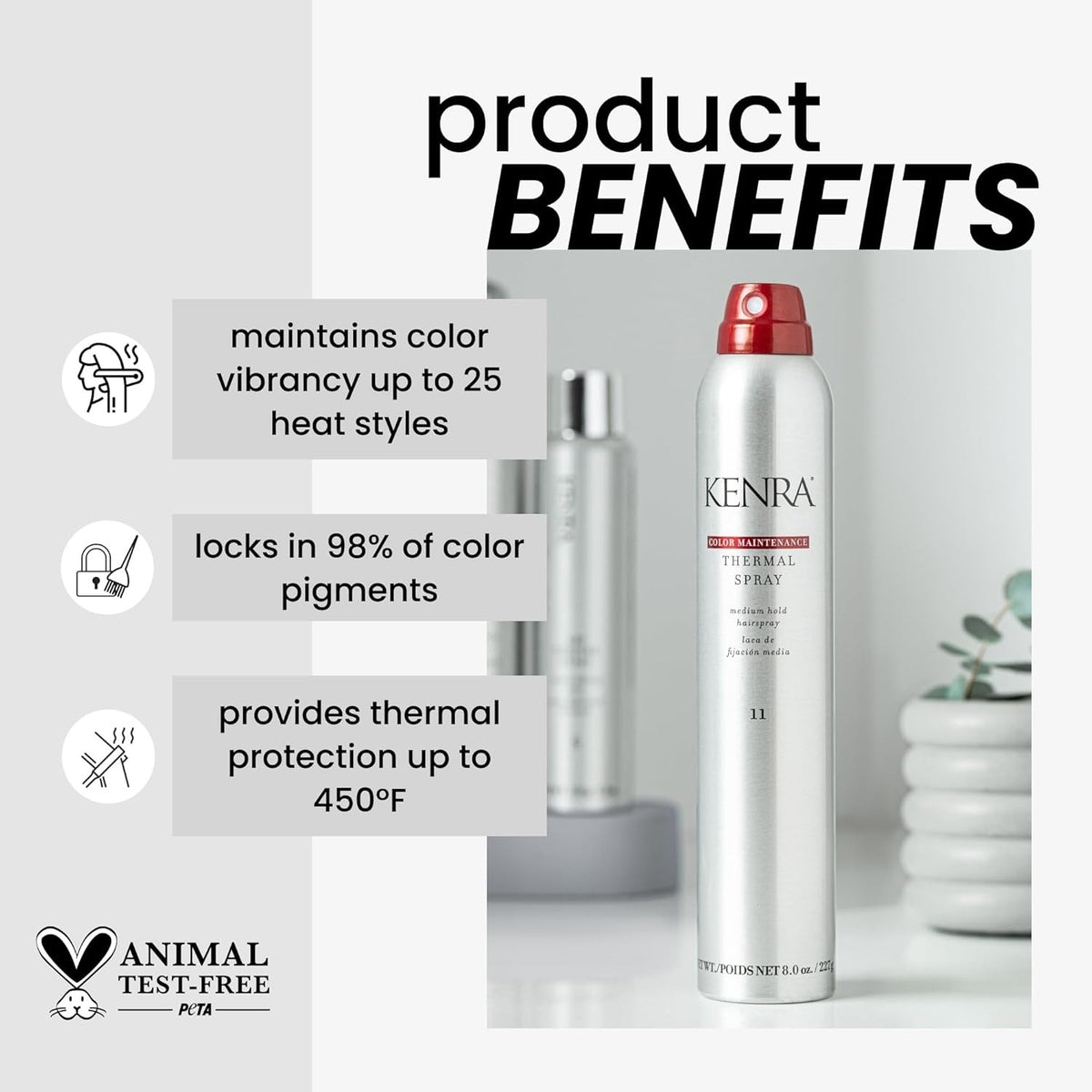 Kenra Color Maintenance Thermal Spray 11 - 8 oz Hair Color Protecting Styling Spray