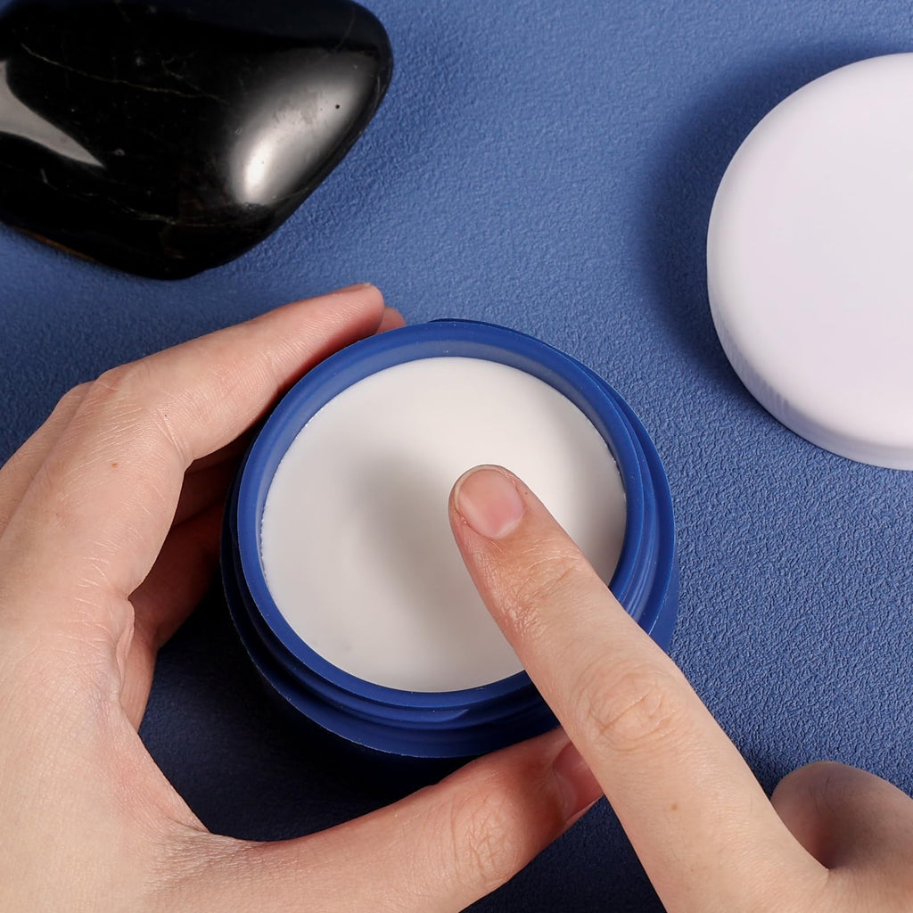 Travel 4 Pack 2oz Silicone Cream Jars - Leakproof TSA Containers
