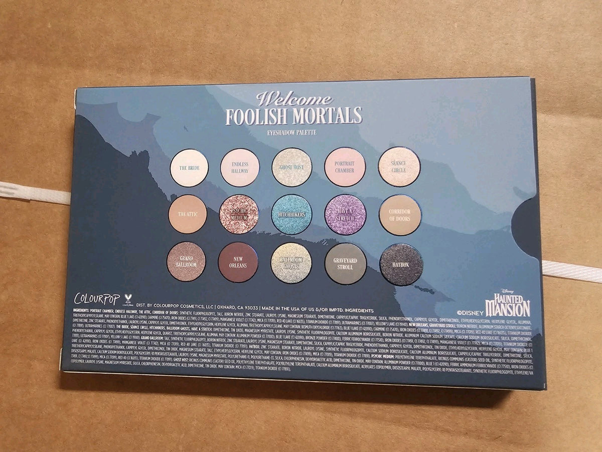 Colourpop The Haunted Mansion Eyeshadow Palette - 15 Shades Limited Edition