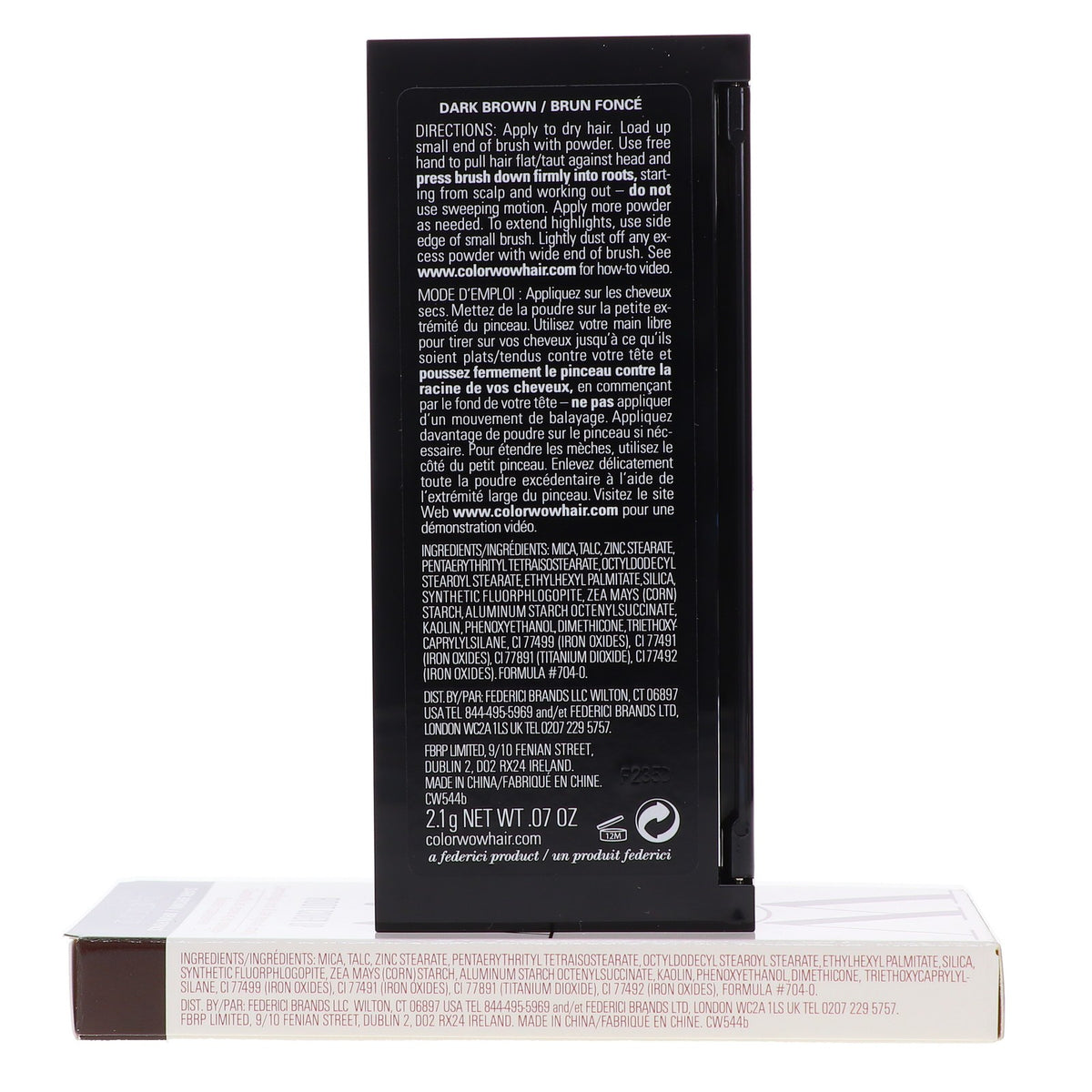 Root Cover Up Dark Brown Hair Powder - Water-Resistant Temporary Roots Concealer