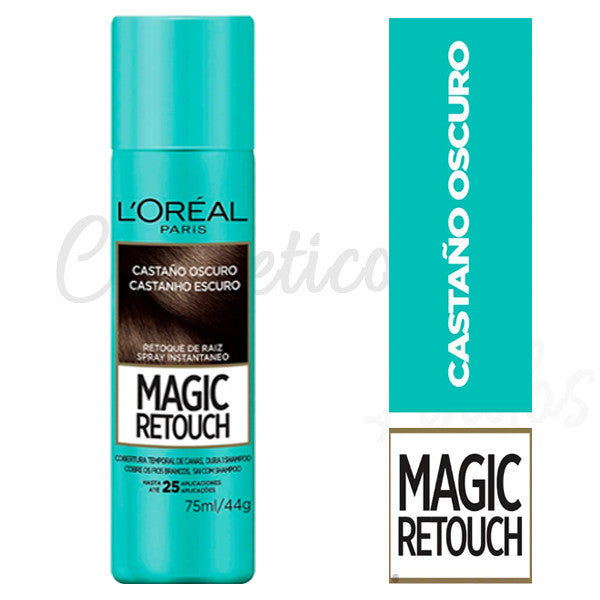 L'Oréal Magic Retouch Hair Concealer Dark Brown 3 Bottles - Gray Coverage