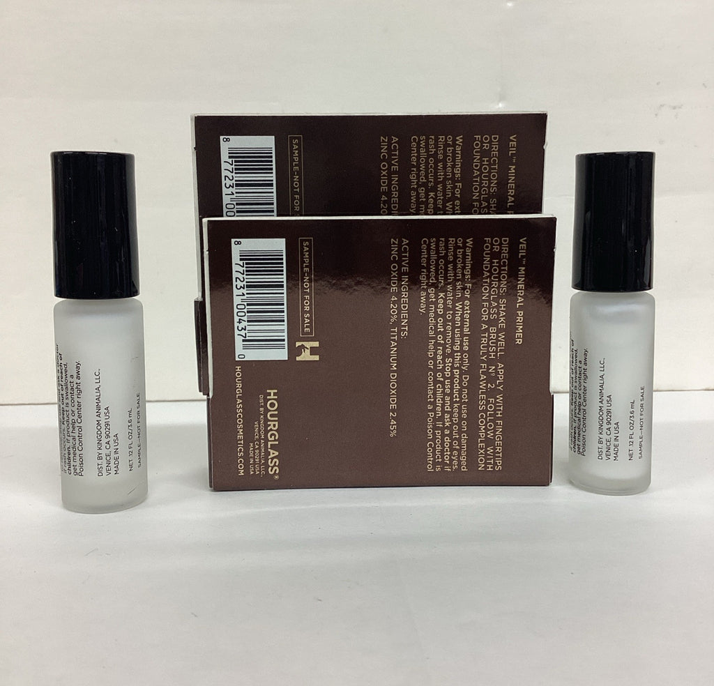 Travel Mineral Primer Veil SPF15 - Hydrating Face Makeup Base, Lot of 2