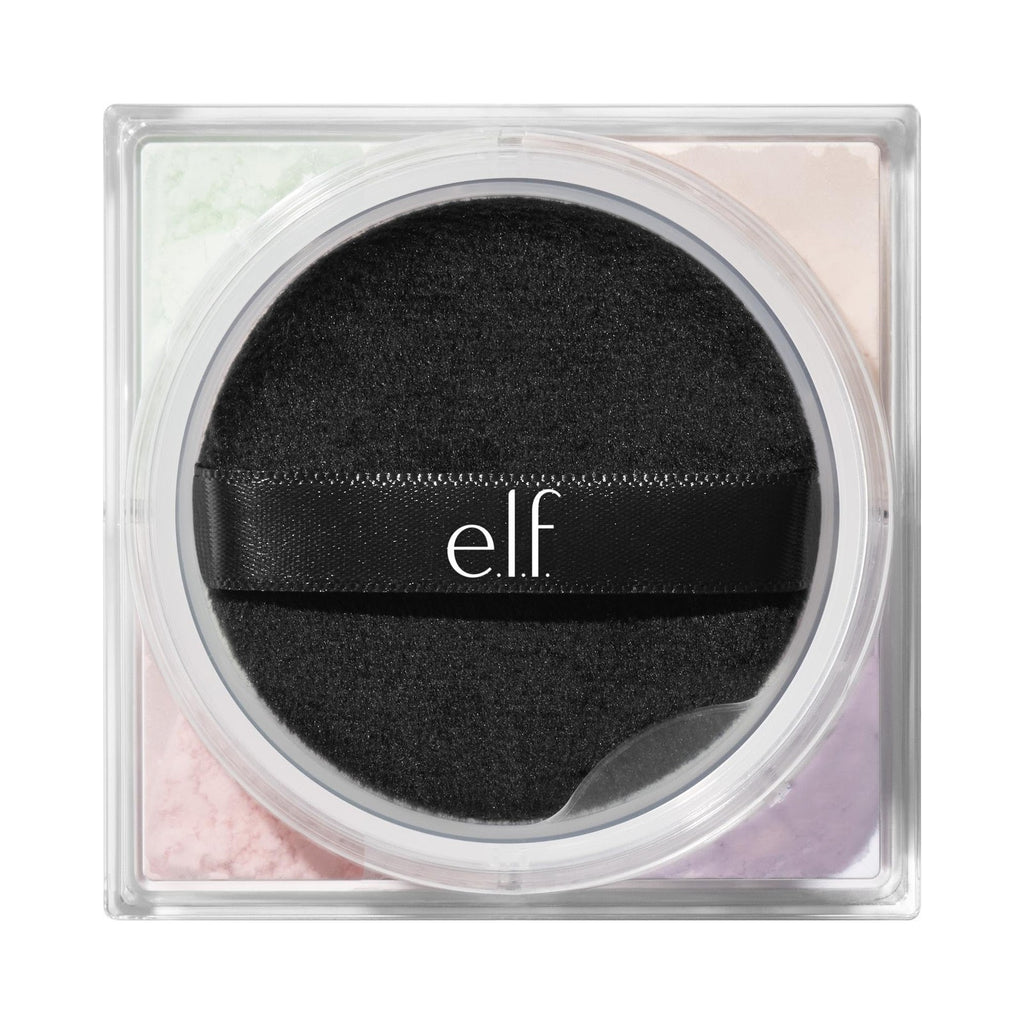 e.l.f. Set It Bright Powder Quad – Light Shade, 0.37 oz, 2 Color-Correcting + 2 Brightening Powders