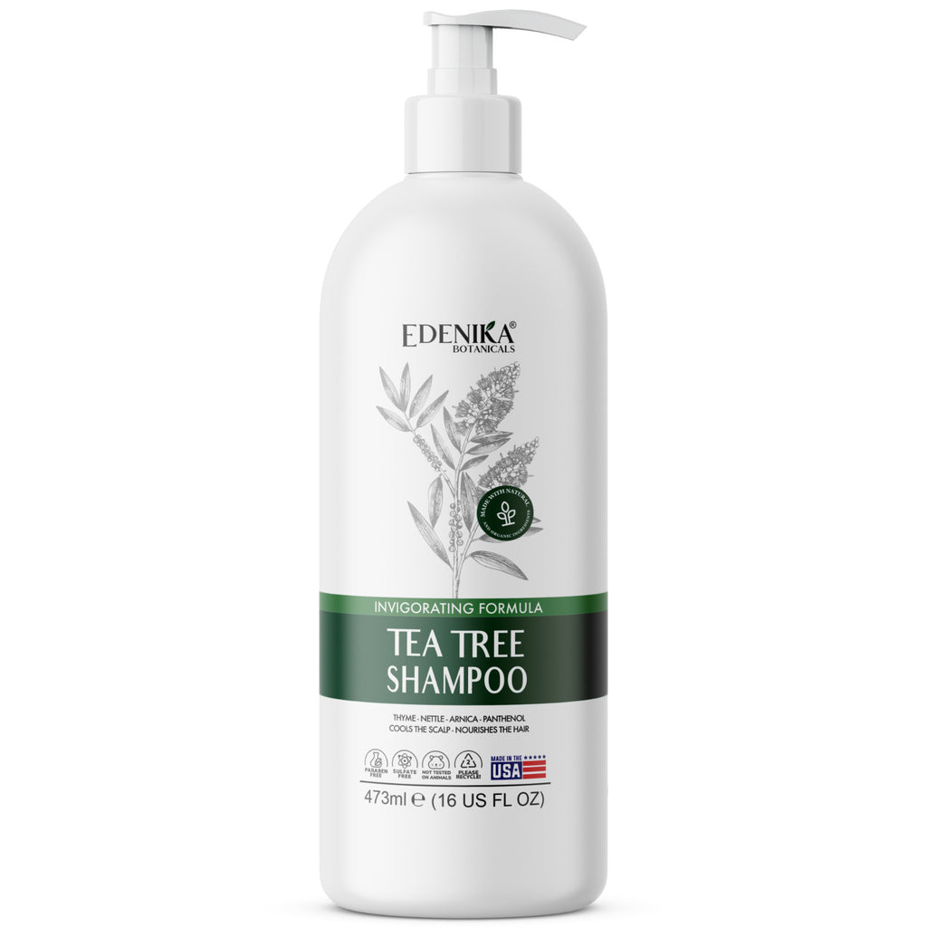 Tea Tree Anti-Dandruff Shampoo for Dry Itchy Scalp - 16 oz, 2 Pack
