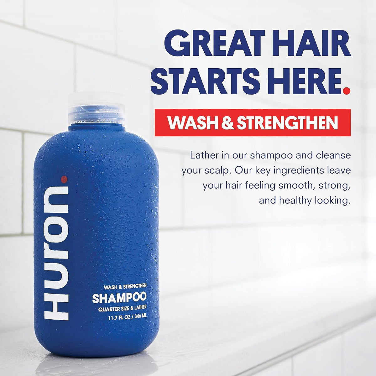 Huron All Hair Types Shampoo with Citrus & Juniper - 11.7 Oz