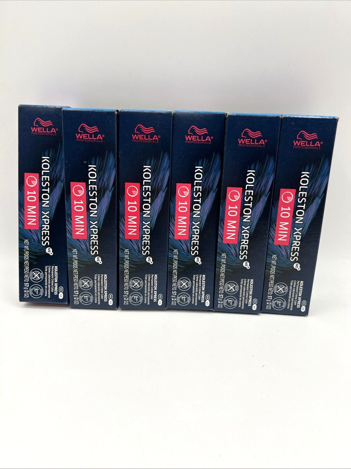 Wella Koleston Xpress Hair Color Kit 10-Minute Permanent Dye 6 Pack