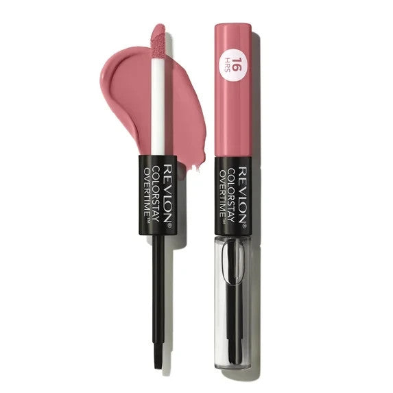 Longwear Lipstick with Gloss Top Coat - 16 Hour Moisturizing Color, 0.07 Fl Oz