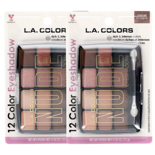 12-Color Eyeshadow Palette - Multiple Shades & Application Brush Included