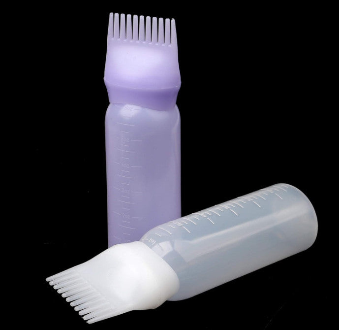 Root Comb Applicator Bottle Set 6oz - Hair Dye & Oil Dispenser with Graduated Scale - 3 Pack