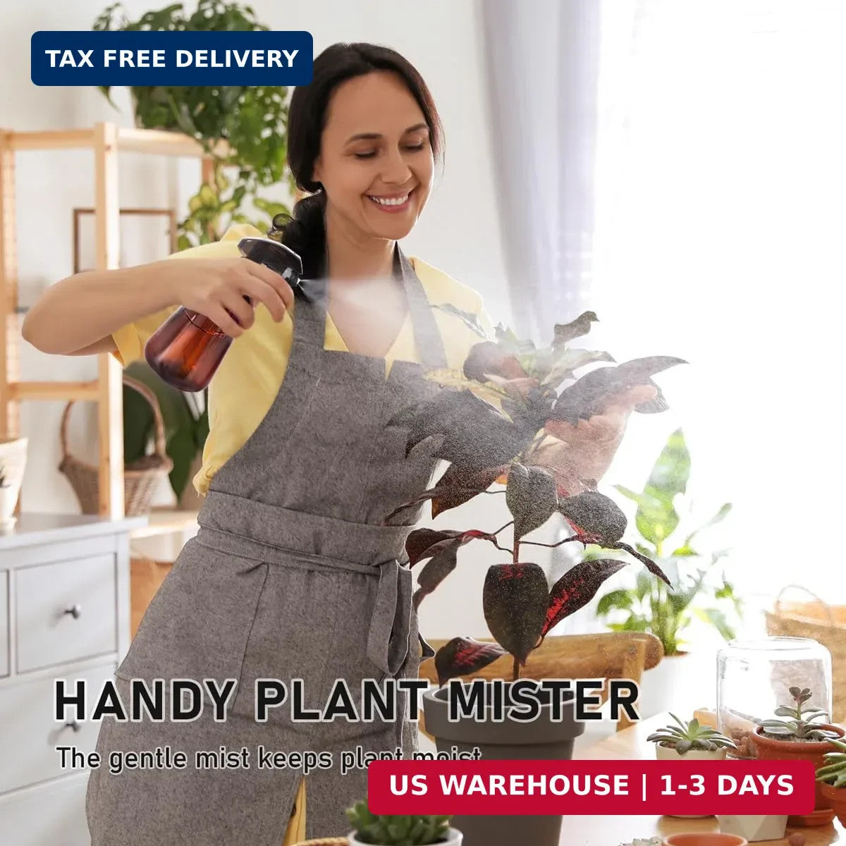 16oz Plant Spray Bottle with Fine Mist for Indoor Gardening and Care