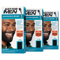 Mustache & Beard Hair Color Jet Black 3-Pack for Gray Coverage
