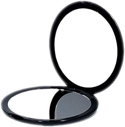 Compact 10x Magnifying Makeup Mirror 4 Inch Travel Pocket Black