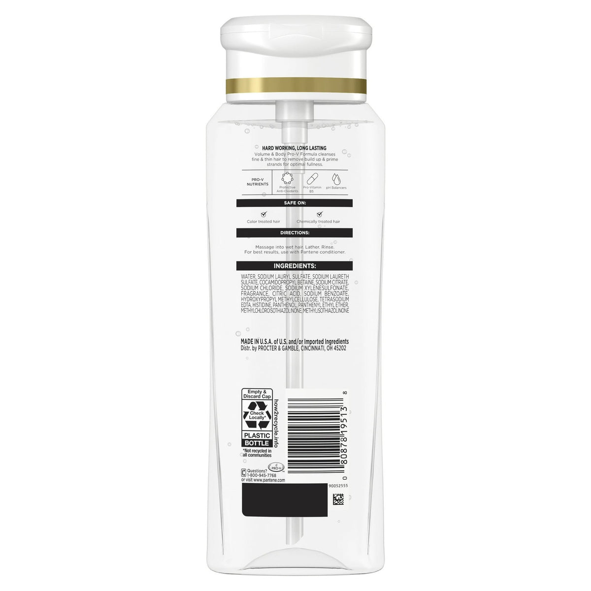 Volumizing Shampoo for Fine Hair - Pantene Pro-V 360ml Pack of 6