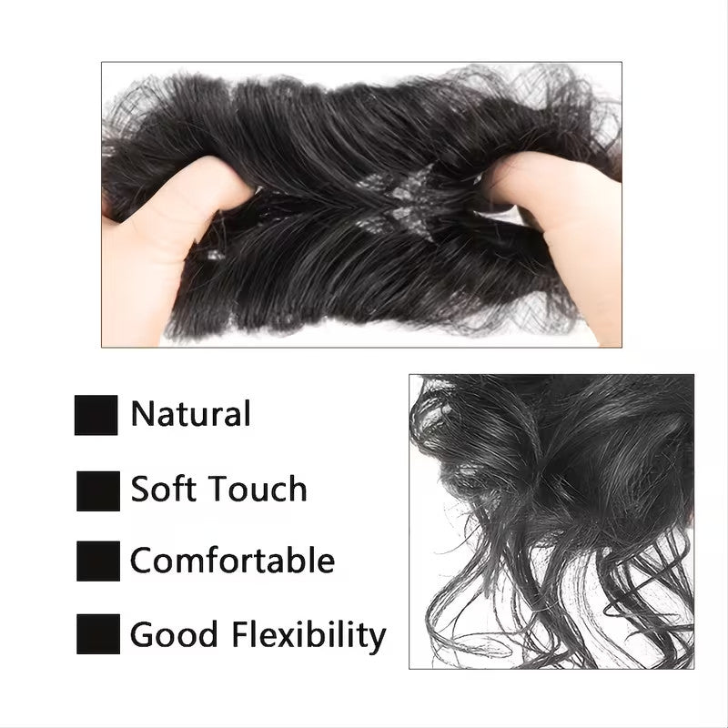 Messy Bun Hair Piece with Scrunchie - Natural Look Hair Extensions for Updos