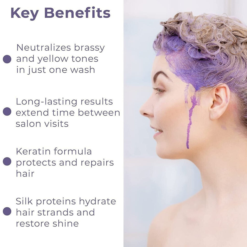 Purple Shampoo for Blonde Hair - 16 fl oz Sulfate & Paraben Free