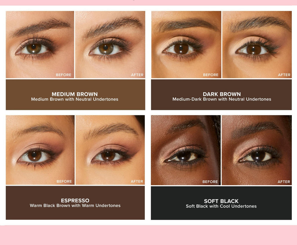 Eyebrow Pencil - Precise Microblading Effect, Retractable, Multiple Shades