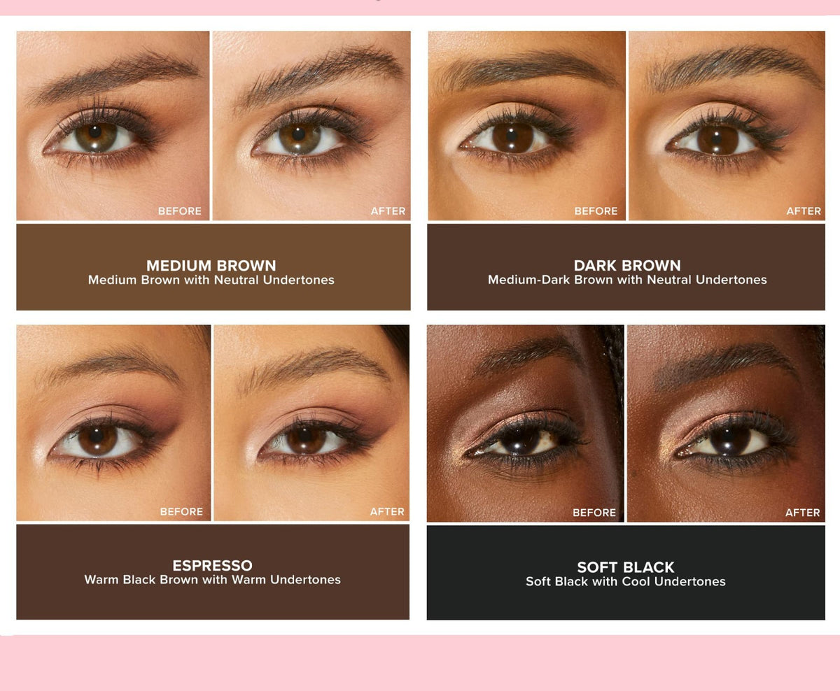 Eyebrow Pencil - Precise Microblading Effect, Retractable, Multiple Shades