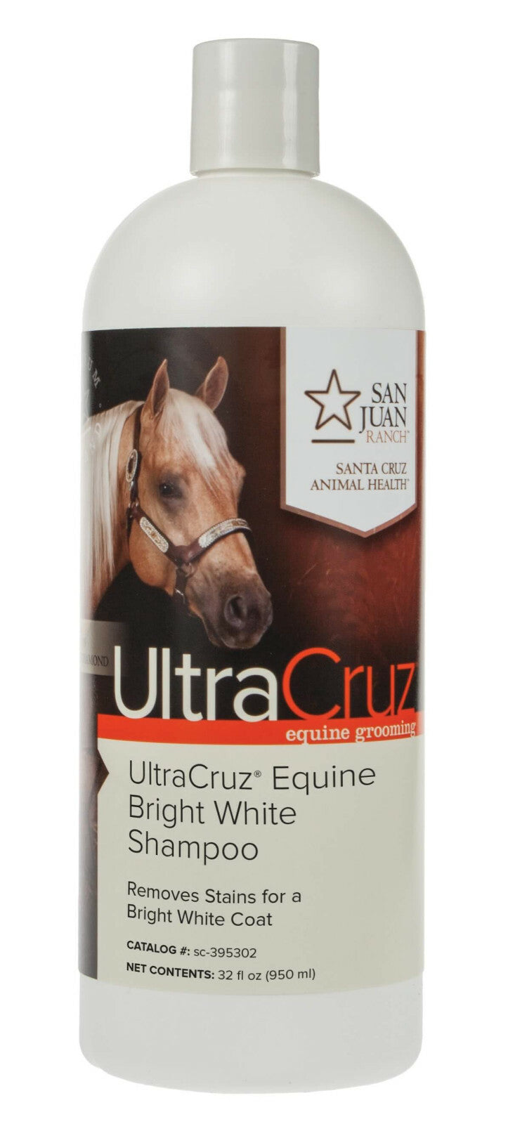White Horse Shampoo for Equine Brightening & Whitening 32 oz