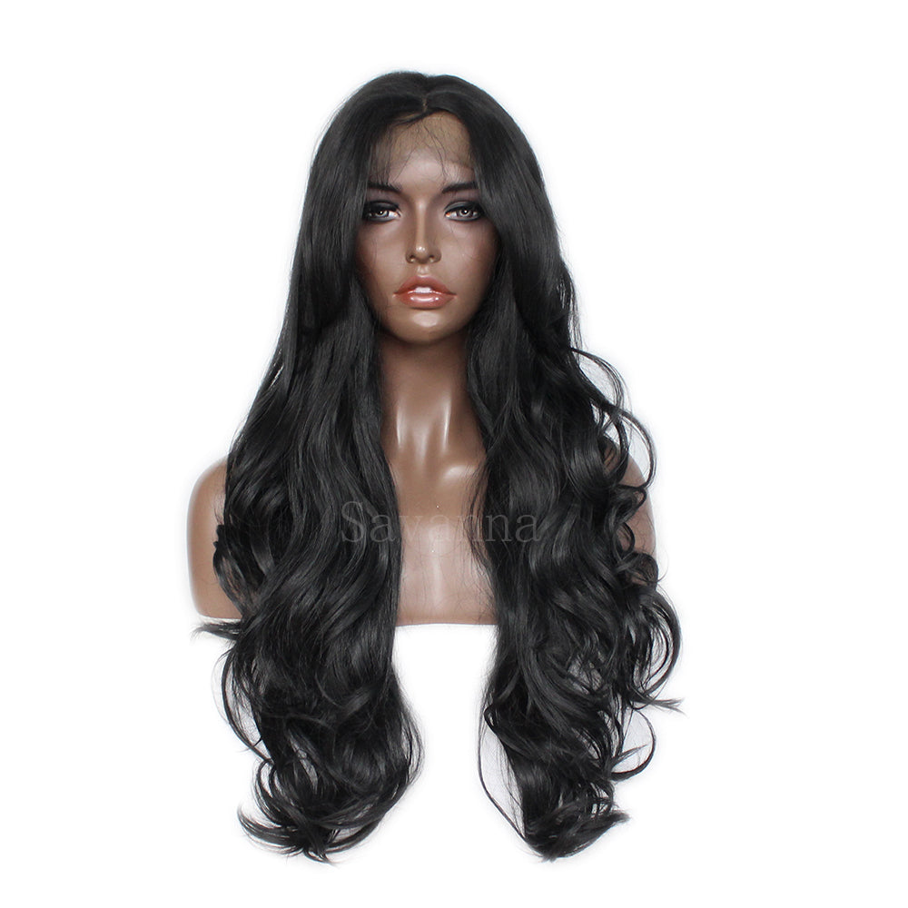 Synthetic Lace Front Wigs for Women Brazilian Body Wave Hair with Baby Hair