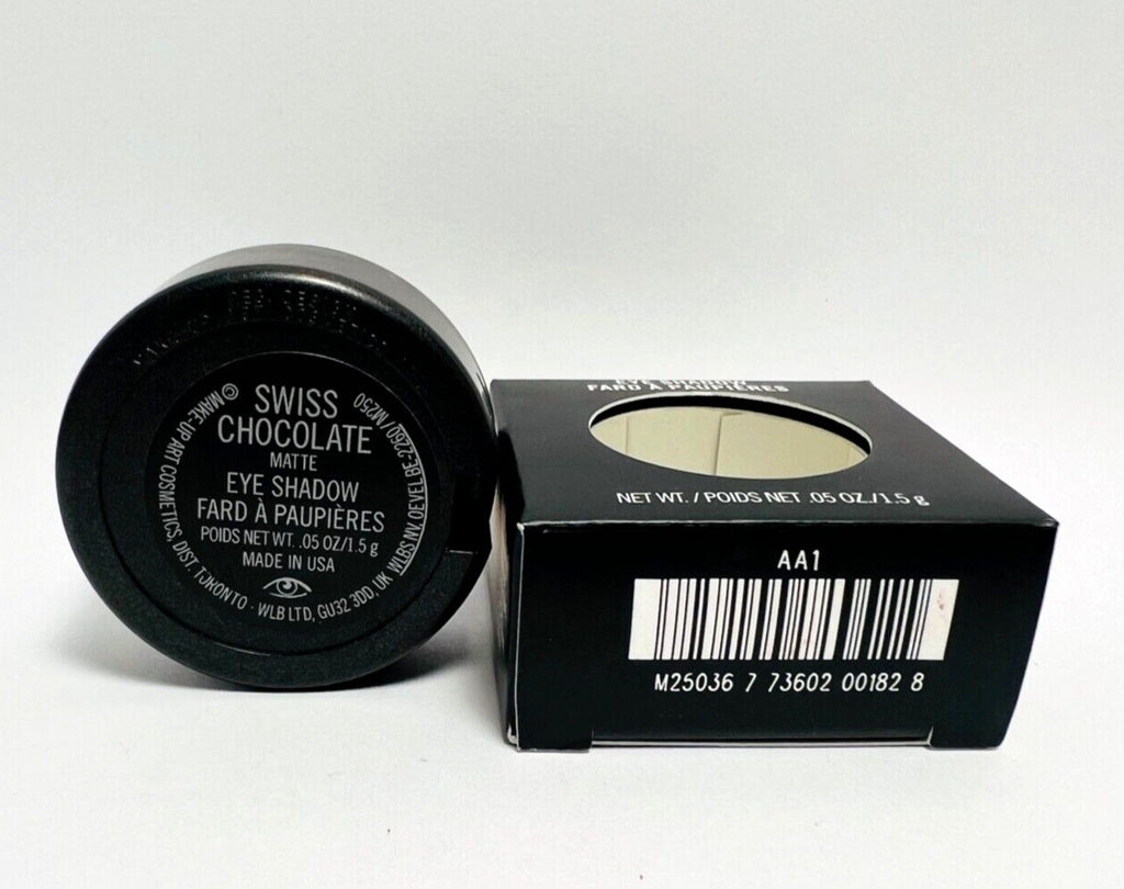 MAC Eye Shadow Swiss Chocolate Matte 0.05oz - Rich Neutral Shade