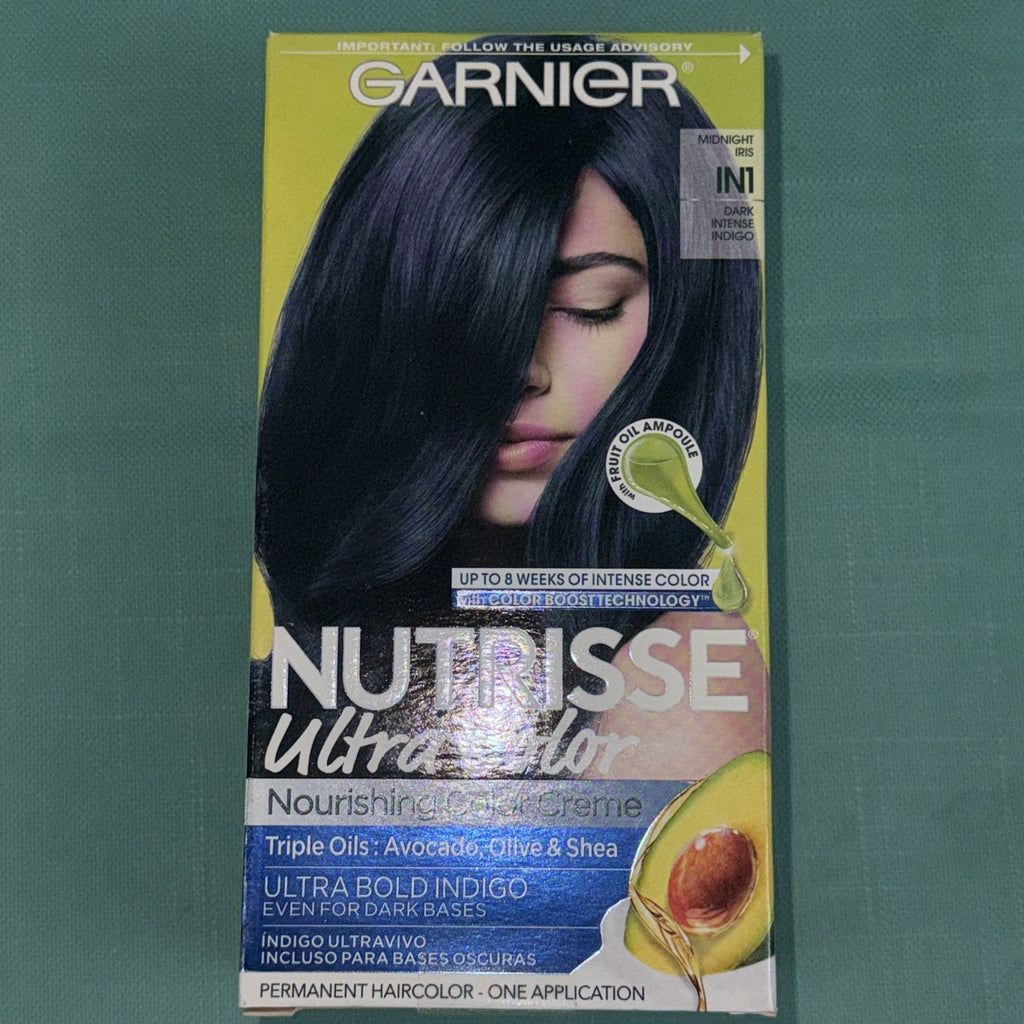 Garnier Nutrisse Hair Color Midnight IRIS - Dark Intense Indigo - Pack of 3